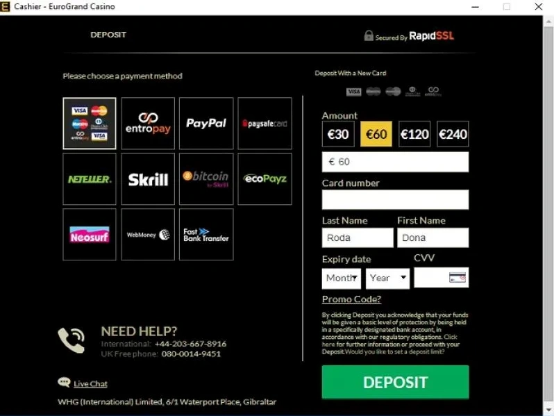 Eurogrand Casino Mobile App – Interfejs, gry mobilne i płatności w telefonie